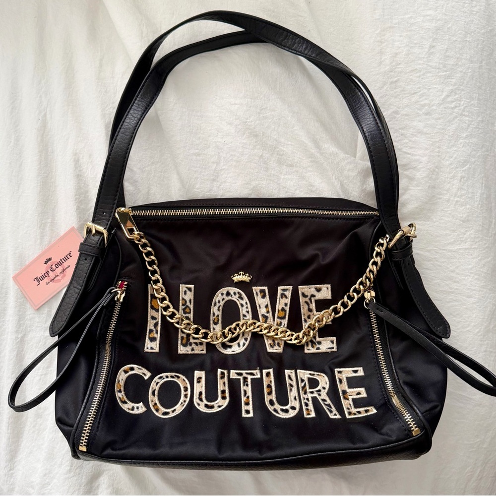 👑✅PRICE FIRM✅ Juicy Couture “I Love Couture” Nylon Shoulder Bag. Brand New! - Picture 13 of 16